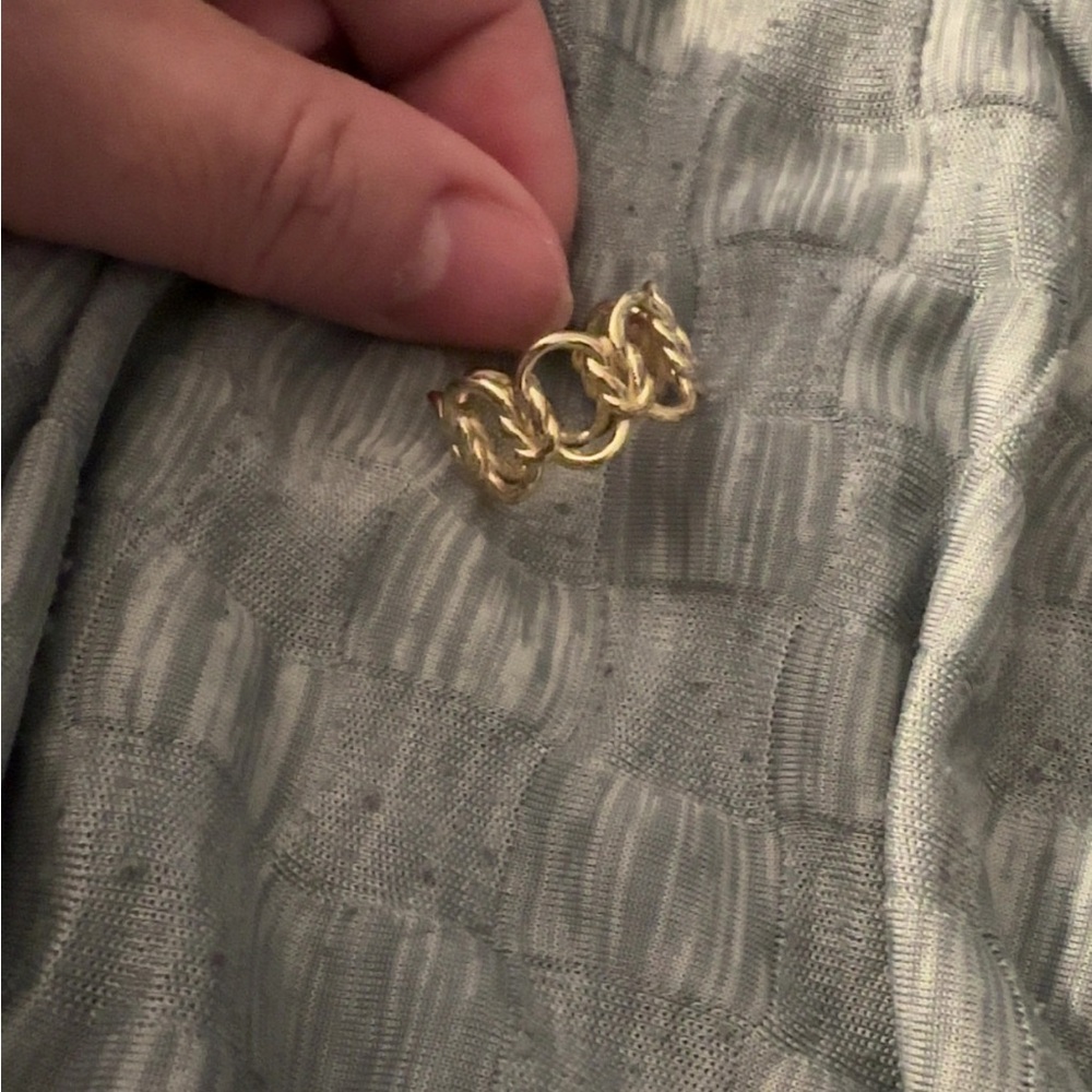 Kendra Scott Kendra Fallyn Chain Link Statement Ring Size 10 - Gold